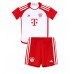 Bayern Munich Alphonso Davies #19 Hemmaställ Barn 2023-24 Korta ärmar (+ Korta byxor)